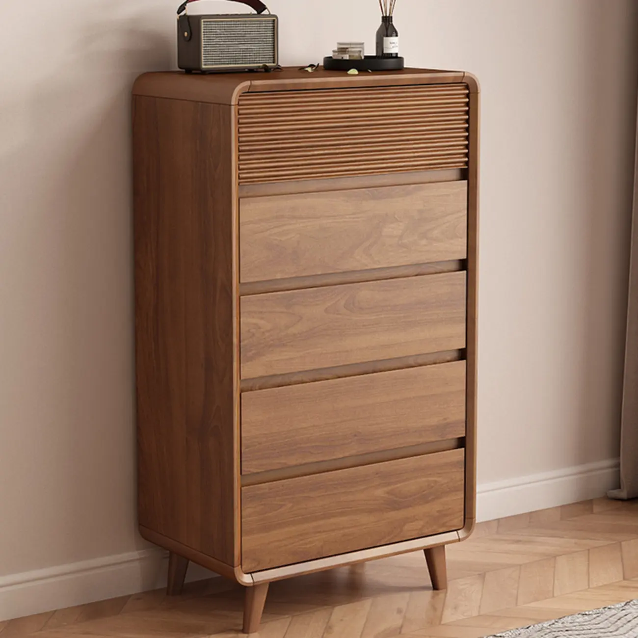 Mid-Century Modern 6-drawer Wood Freestanding Dresser Image - 6 | homeyfad