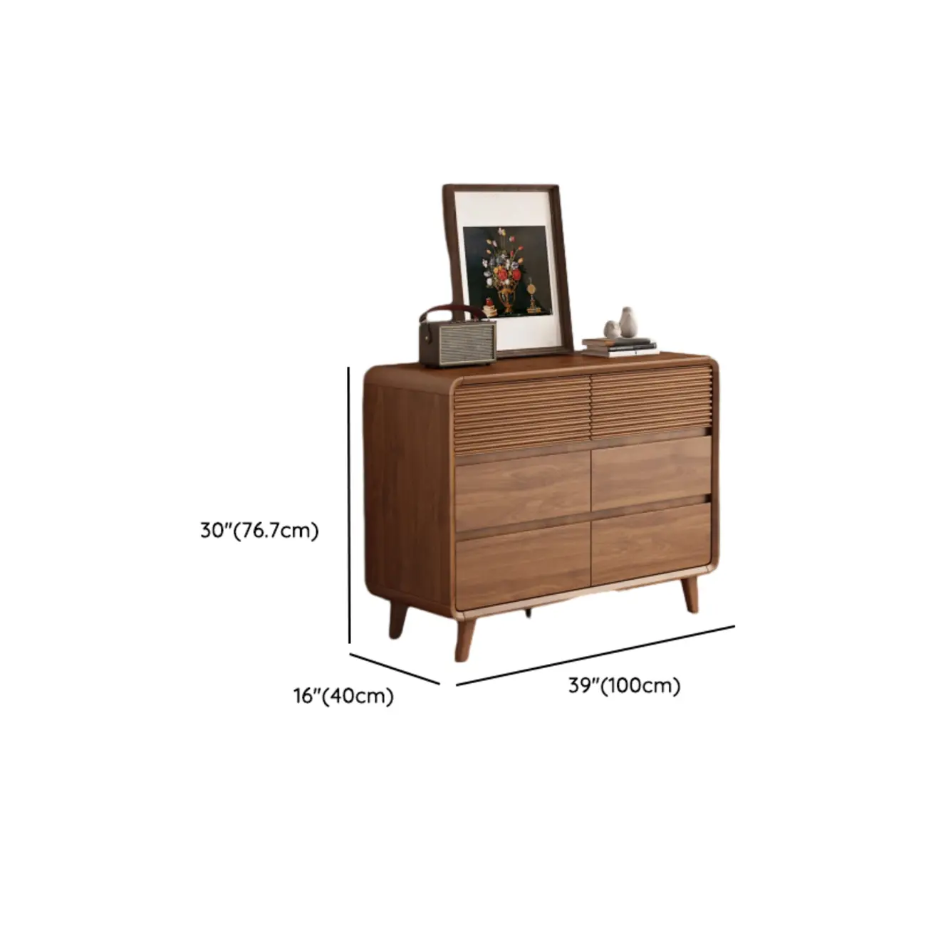 Mid-Century Modern 6-drawer Wood Freestanding Dresser Image - 13 | homeyfad