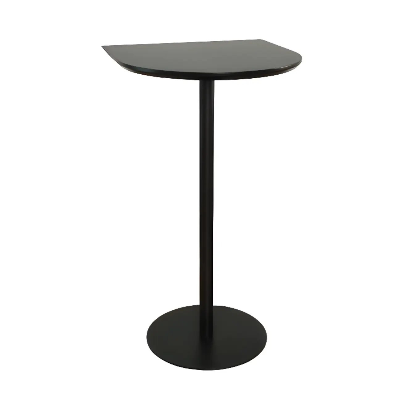 Minimalist Square Black Bar Table Metal Base for 2 Seats Image - 2 | homeyfad