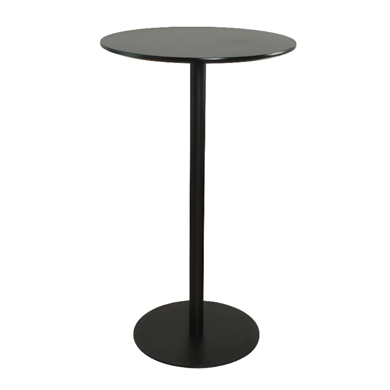 Minimalist Square Black Bar Table Metal Base for 2 Seats Image - 5 | homeyfad