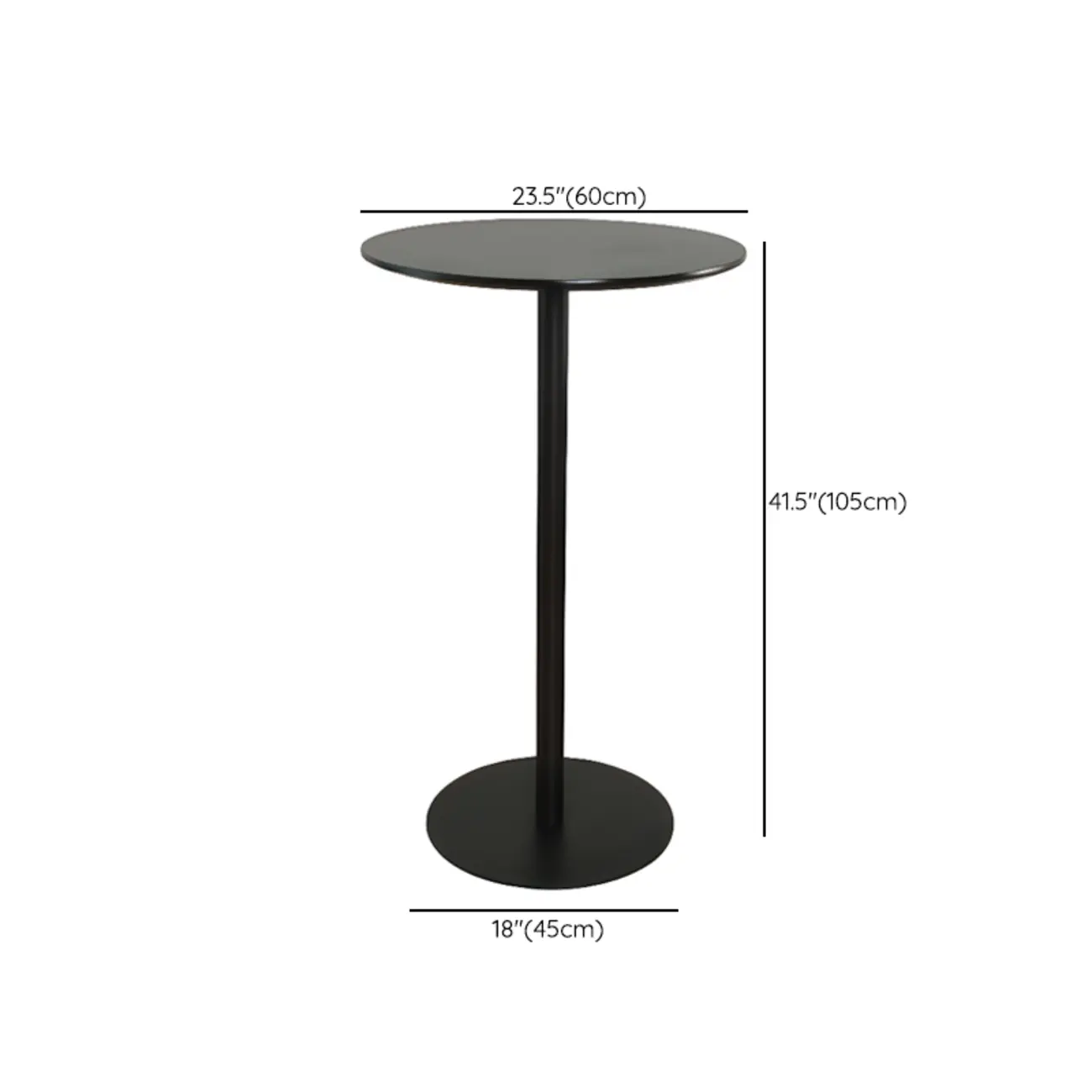 Minimalist Square Black Bar Table Metal Base for 2 Seats Image - 22 | homeyfad