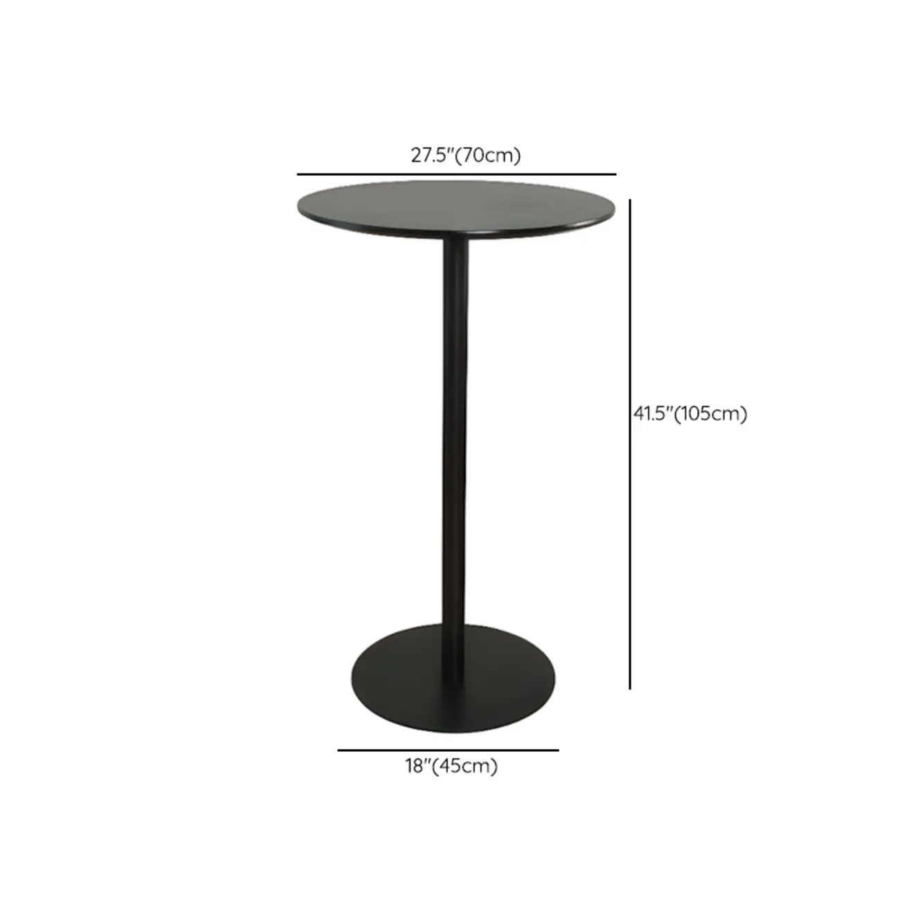 Minimalist Square Black Bar Table Metal Base for 2 Seats Image - 28 | homeyfad