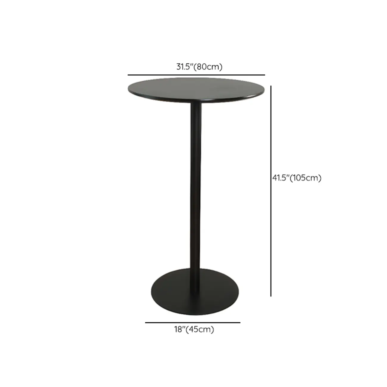 Minimalist Square Black Bar Table Metal Base for 2 Seats Image - 33 | homeyfad