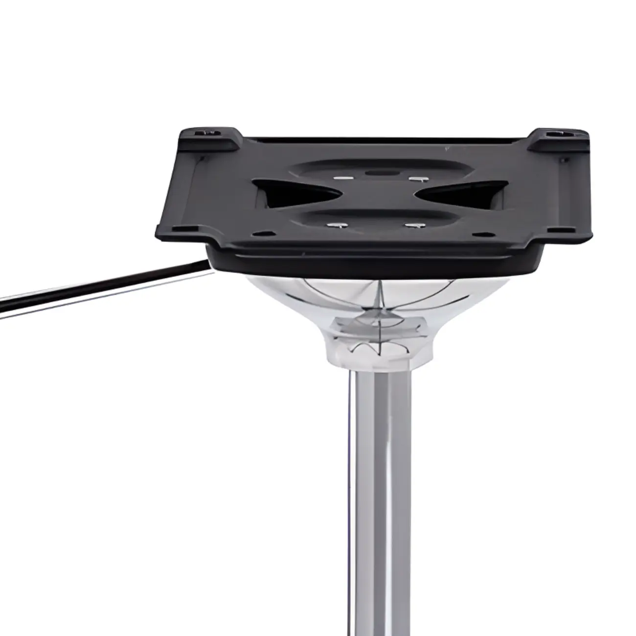 Modern Black Leather Metal Adjustable Swivel Office Chair Image - 9 | homeyfad