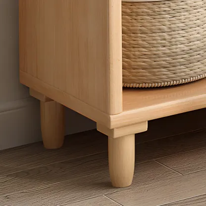 67" H Versatile 2 Drawers Open Back Wood Bookcase Shelf Image - 3