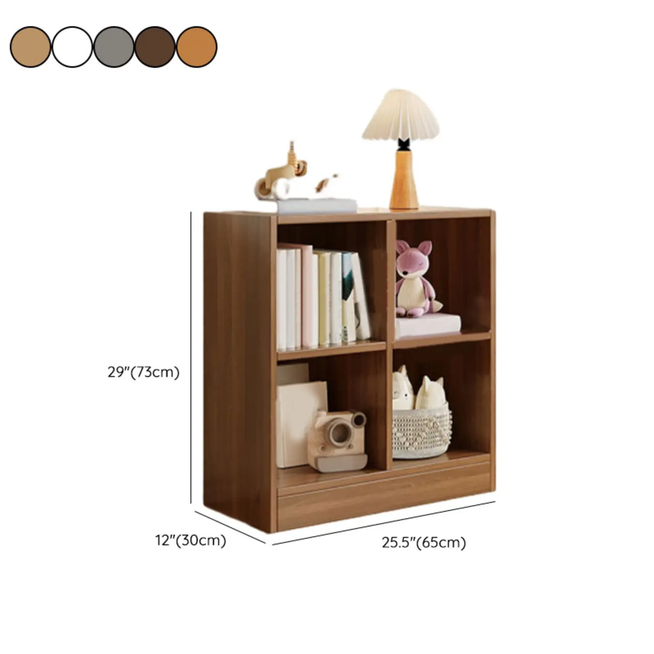 Wide 8-Cube White Wooden Storage Shelf Bookcase #size | homeyfad