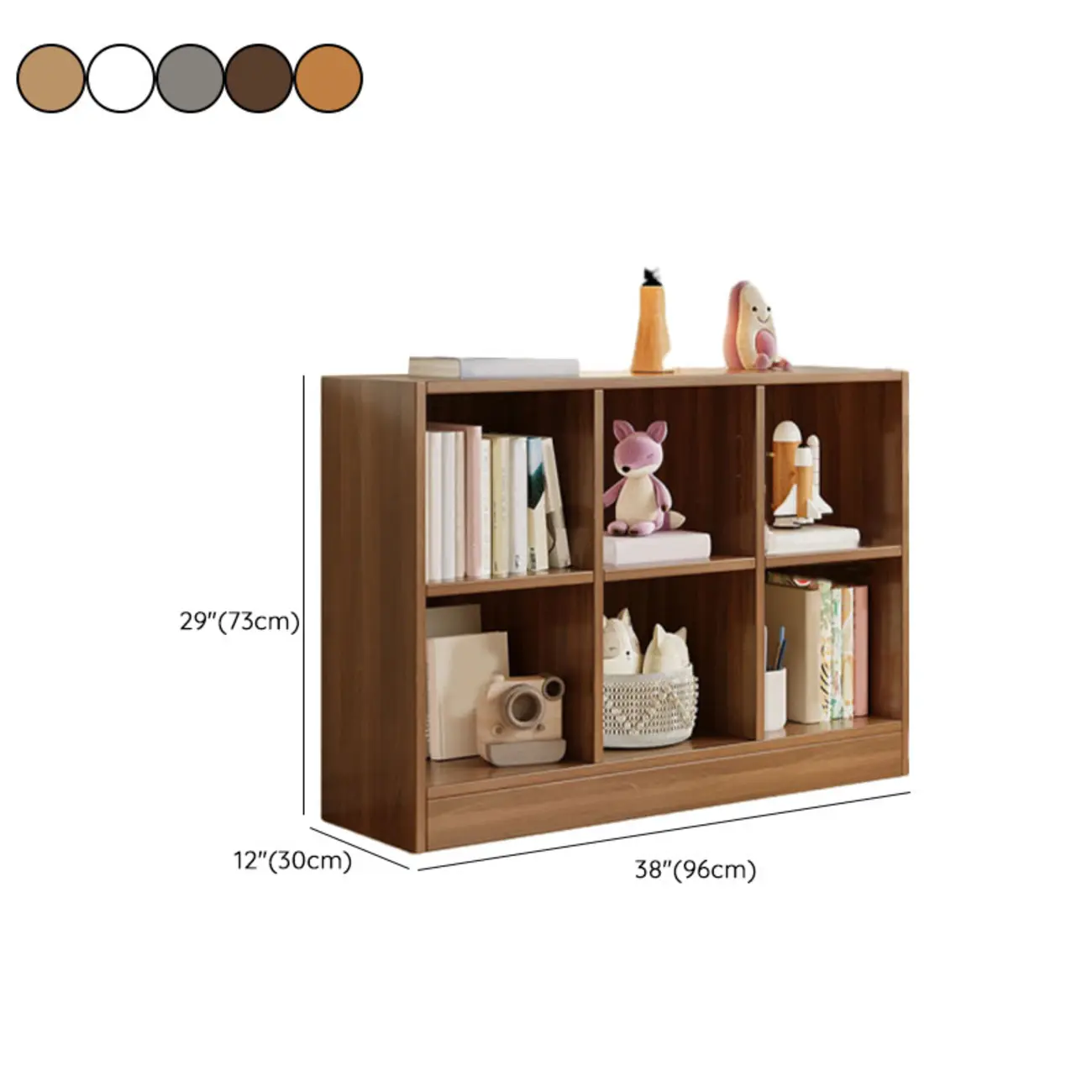 Wide 8-Cube White Wooden Storage Shelf Bookcase Image - 32 | homeyfad