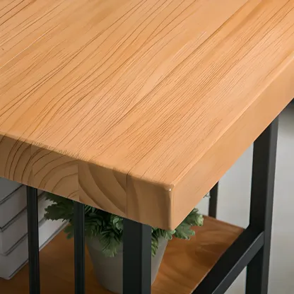 Glam White-Gold Metal Storage Bar Tables Image - 7