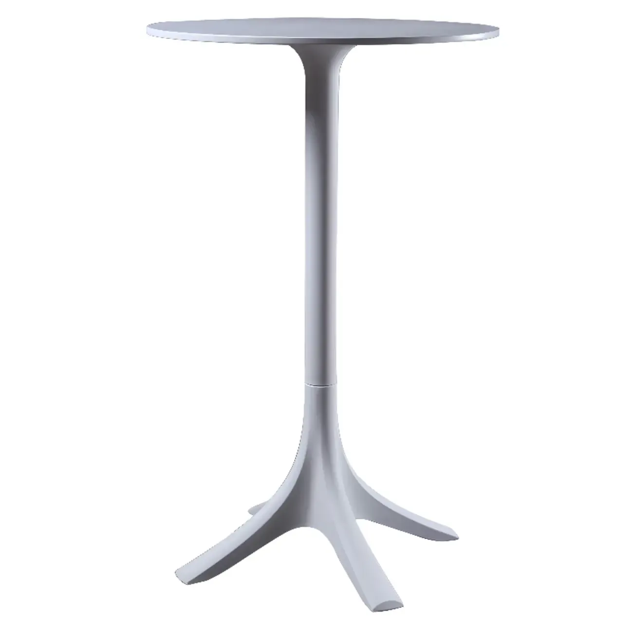 Fashion Synthetic Round White Fixed Top Bar Tables Image - 7