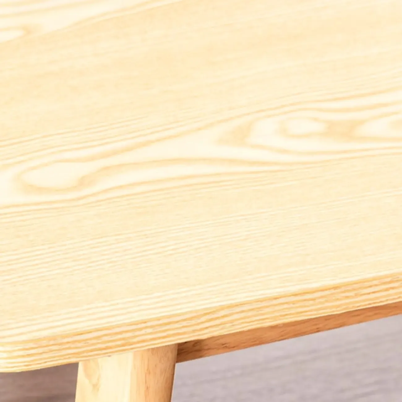 Scandinavian Wooden Freeform Bar Height Table for Dining Room Image - 12