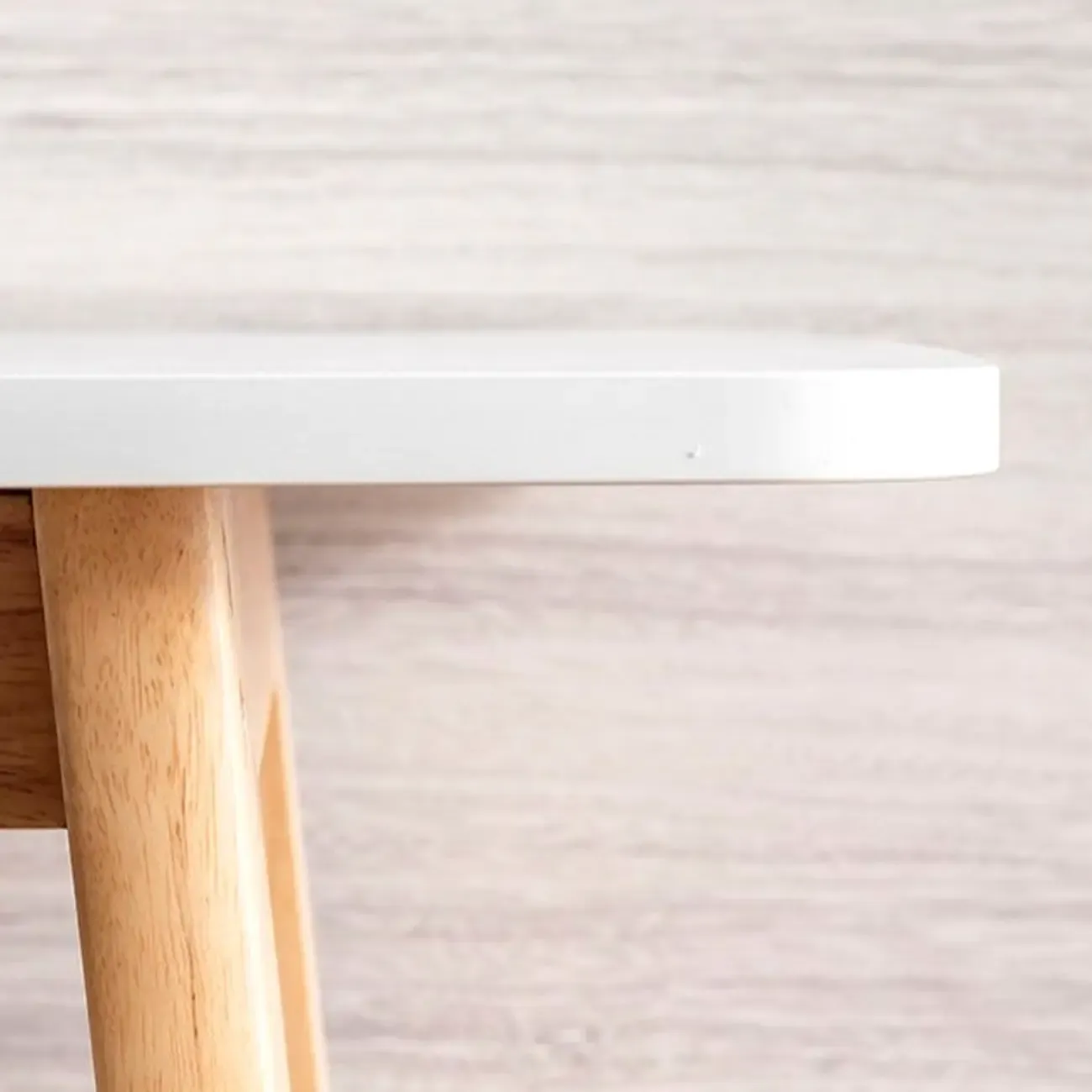 Scandinavian Wooden Freeform Bar Height Table for Dining Room Image - 15