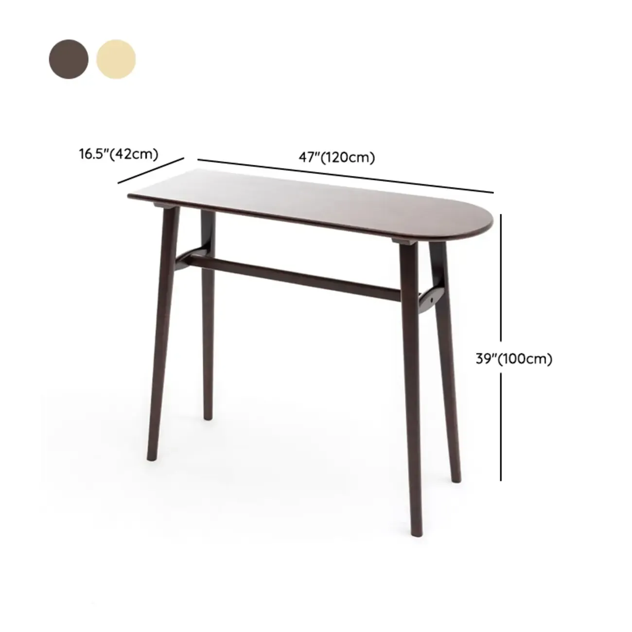 Scandinavian Wooden Freeform Bar Height Table for Dining Room Image - 19