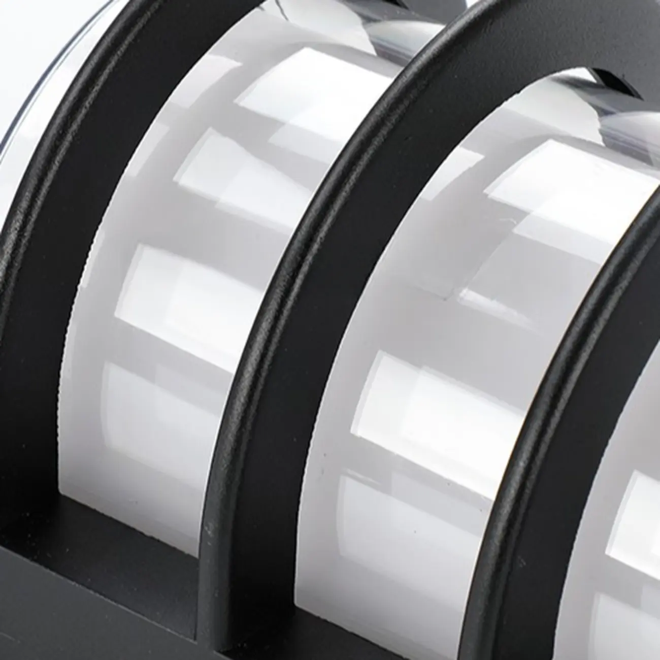 Modern Lucite Outdoor Wall Light with Black Finish Image - 12 | homeyfad