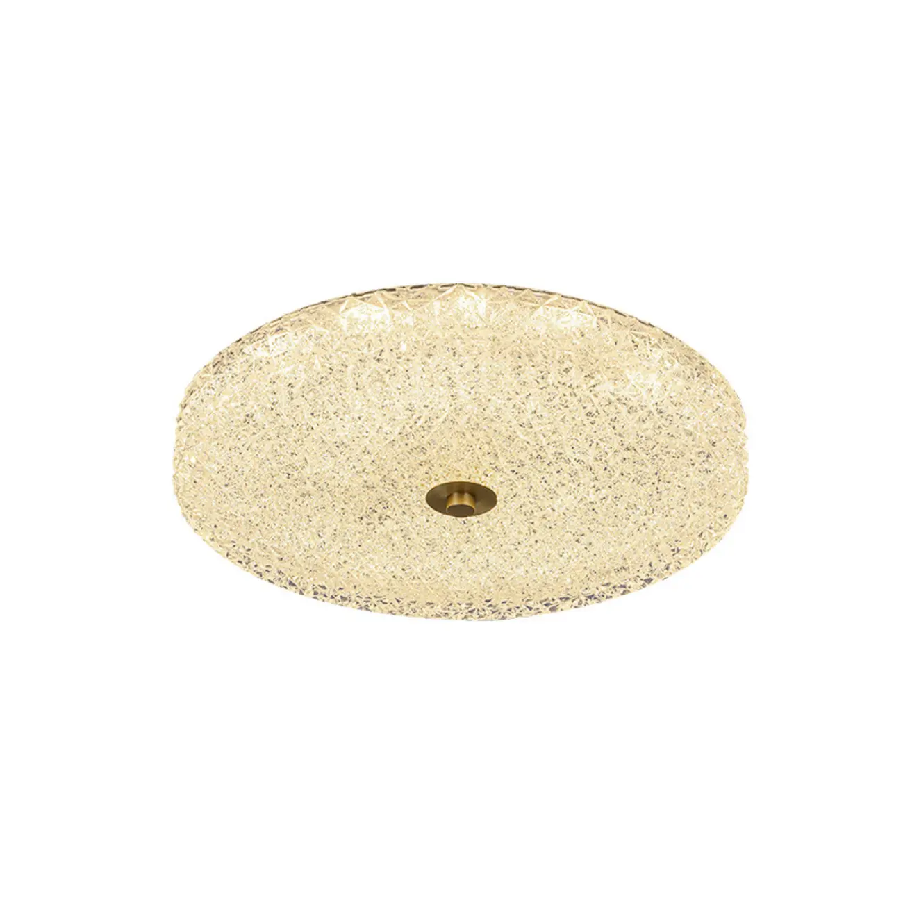 Circular Gold LED Flush Ceiling Light for Bedroom Decor Image - 3 | homeyfad