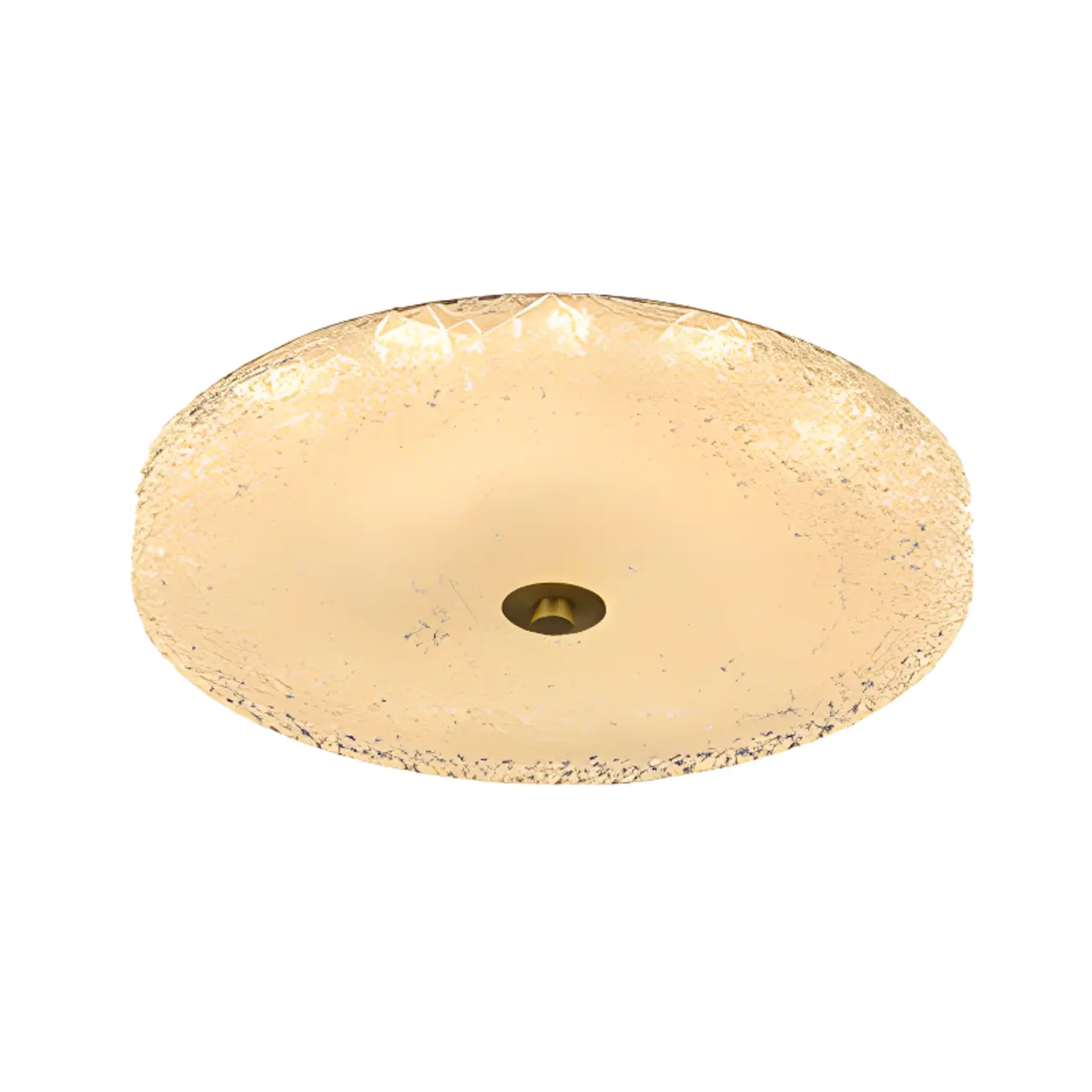 Circular Gold LED Flush Ceiling Light for Bedroom Decor Image - 11 | homeyfad