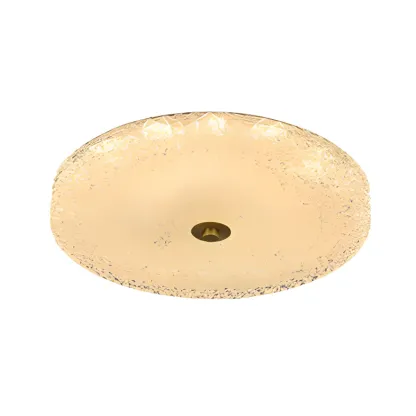 Circular Gold LED Flush Ceiling Light for Bedroom Decor Image - 11