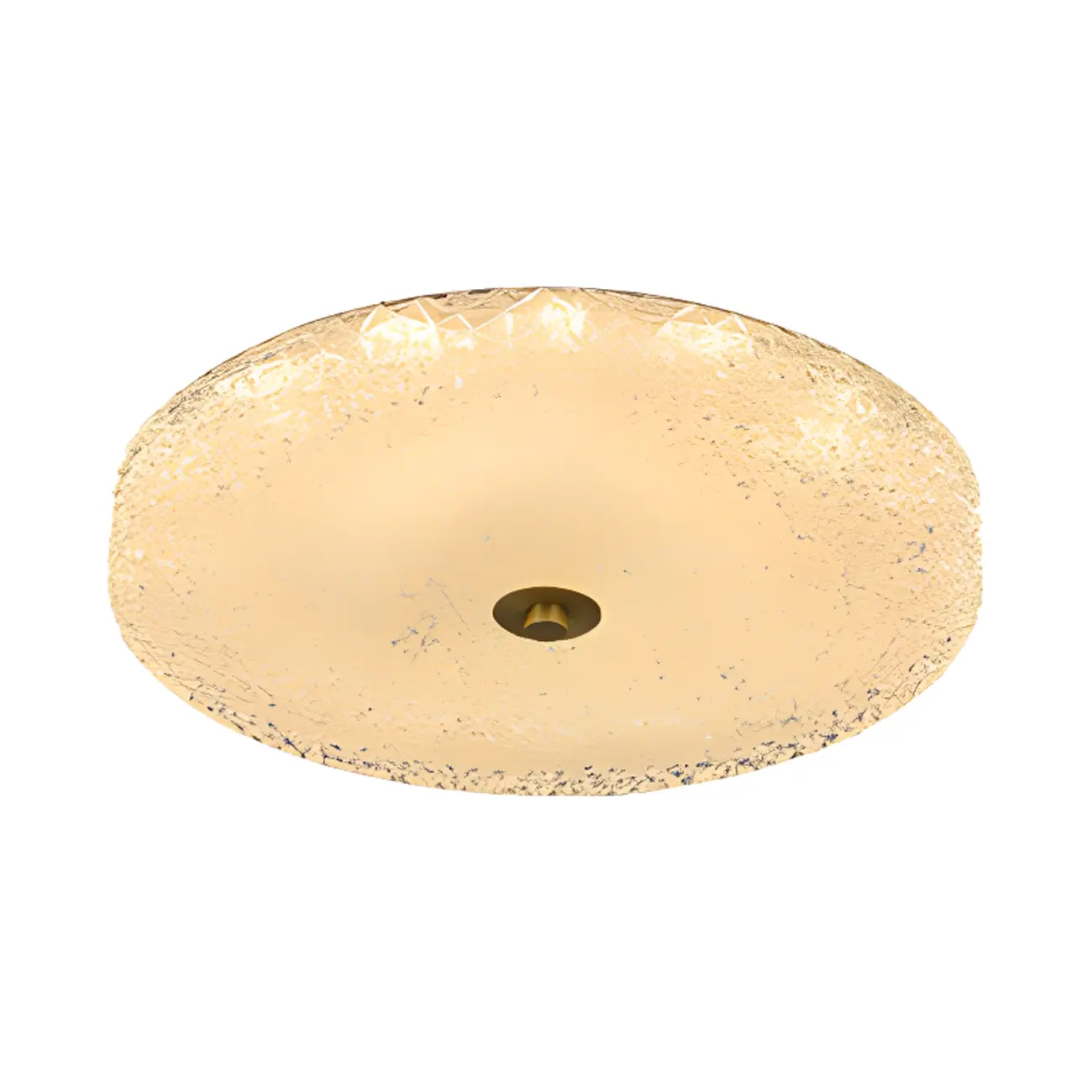 Circular Gold LED Flush Ceiling Light for Bedroom Decor Image - 12 | homeyfad