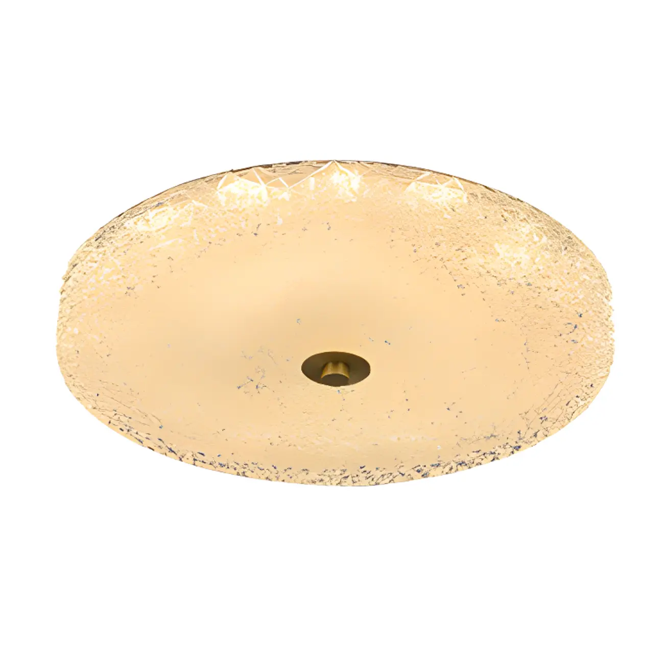 Circular Gold LED Flush Ceiling Light for Bedroom Decor Image - 13 | homeyfad