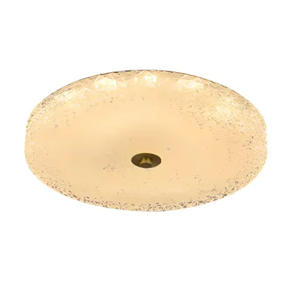 Circular Gold LED Flush Ceiling Light for Bedroom Decor Image - 13