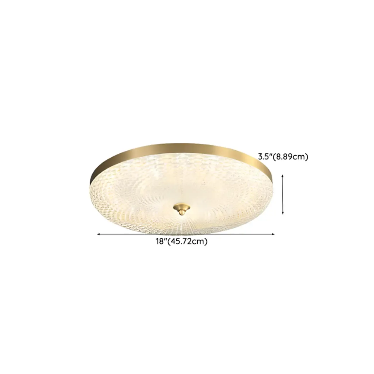 Circular Gold LED Flush Ceiling Light for Bedroom Decor Image - 27
