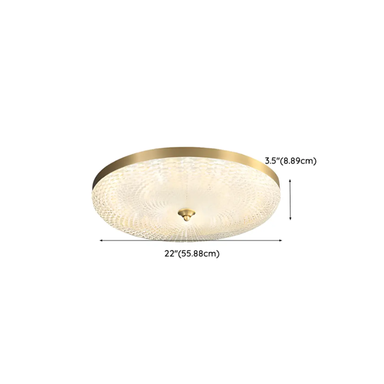 Circular Gold LED Flush Ceiling Light for Bedroom Decor Image - 28 | homeyfad