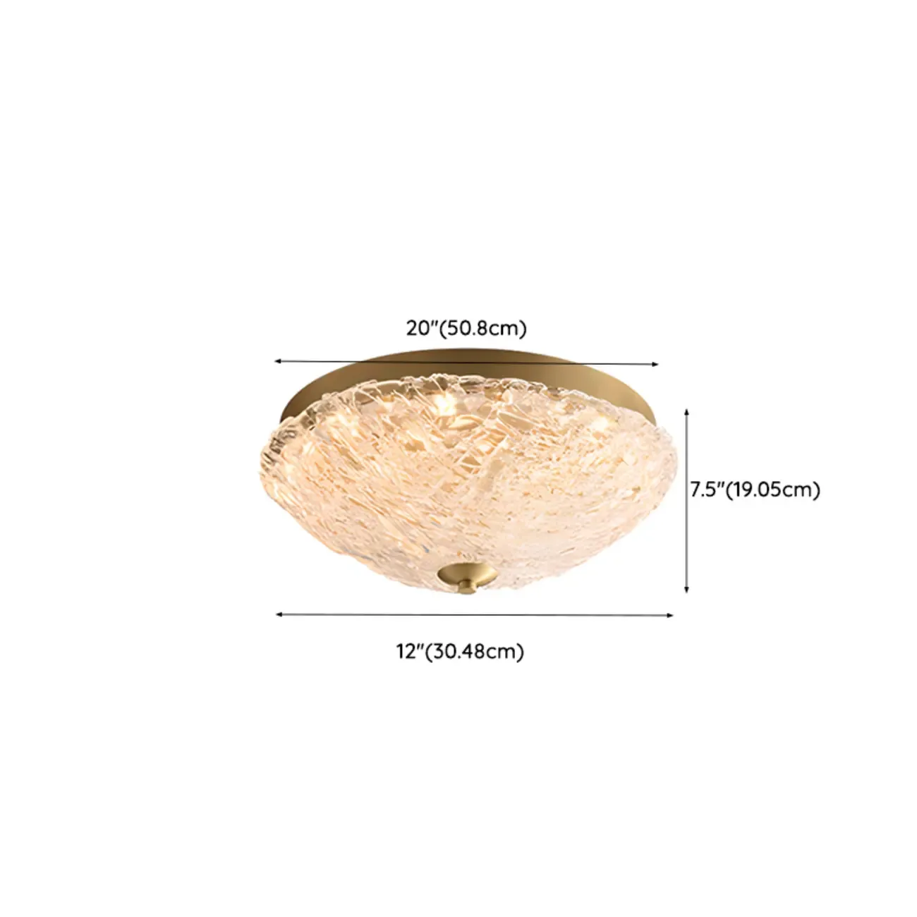 Circular Gold LED Flush Ceiling Light for Bedroom Decor Image - 29