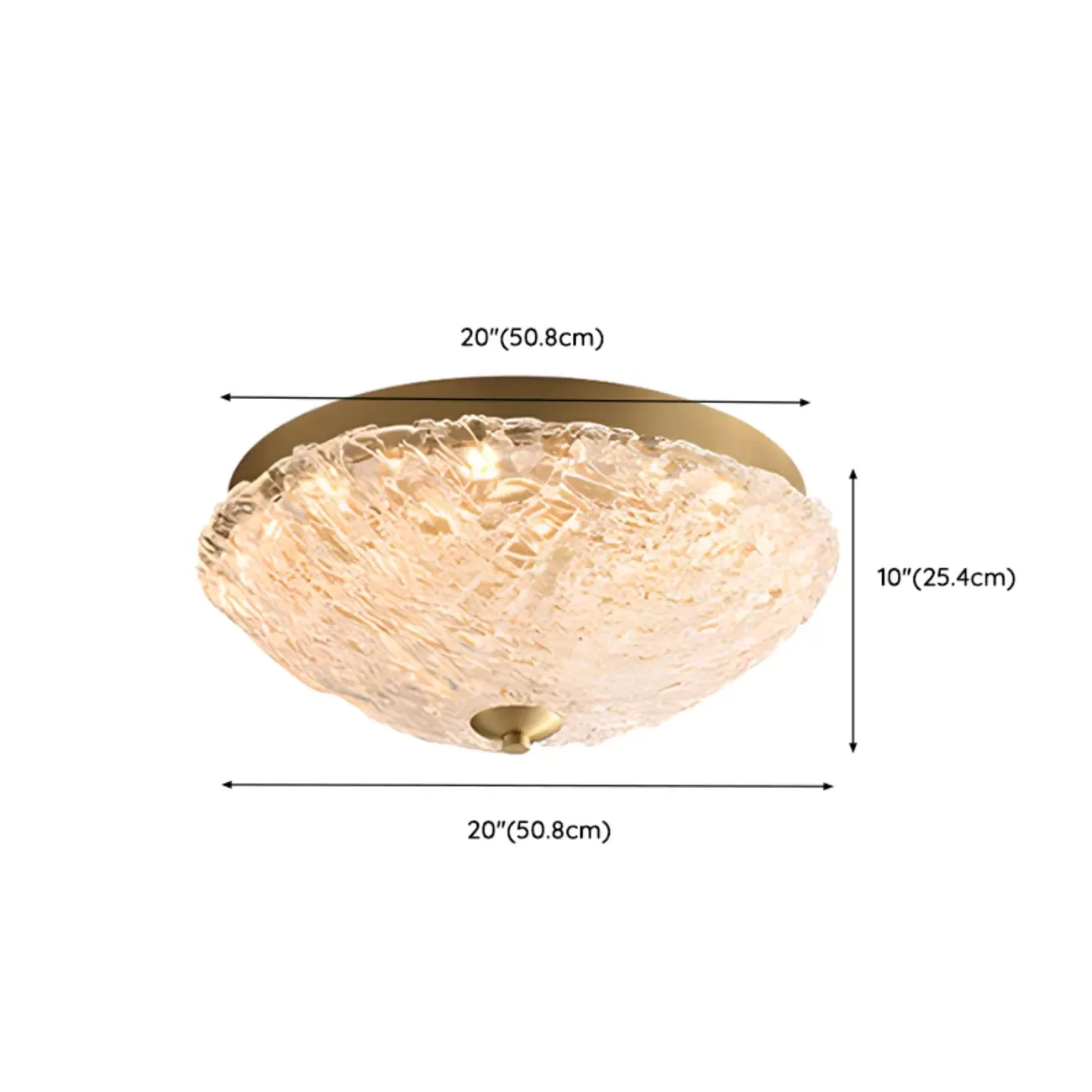 Circular Gold LED Flush Ceiling Light for Bedroom Decor Image - 31
