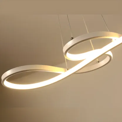 Modern Metal Gold Linear Pendant for Kitchen Island Image - 7