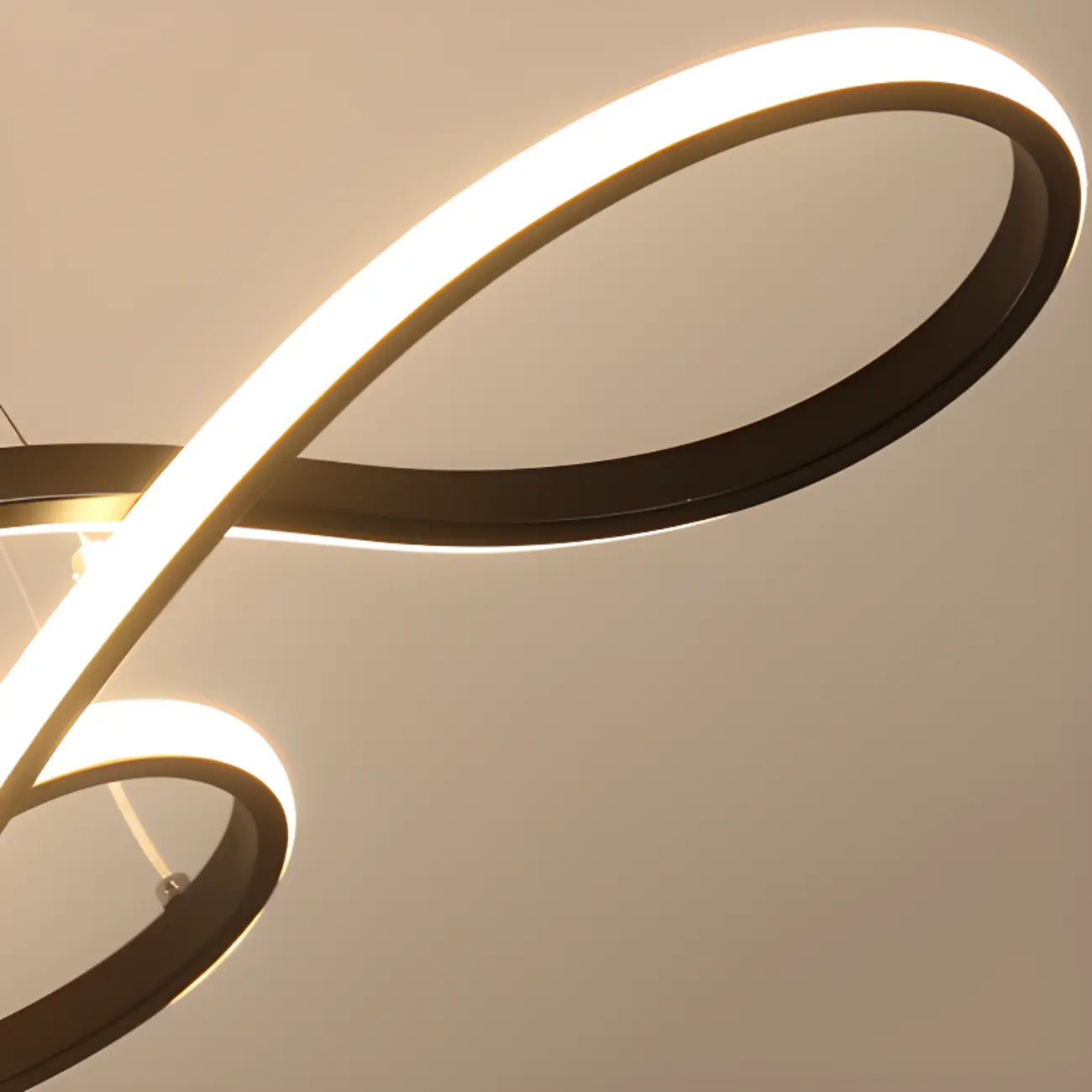 Modern Metal Gold Linear Pendant for Kitchen Island Image - 8 | homeyfad