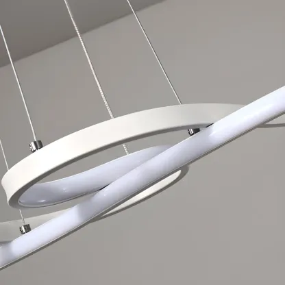 Modern Metal Gold Linear Pendant for Kitchen Island Image - 9