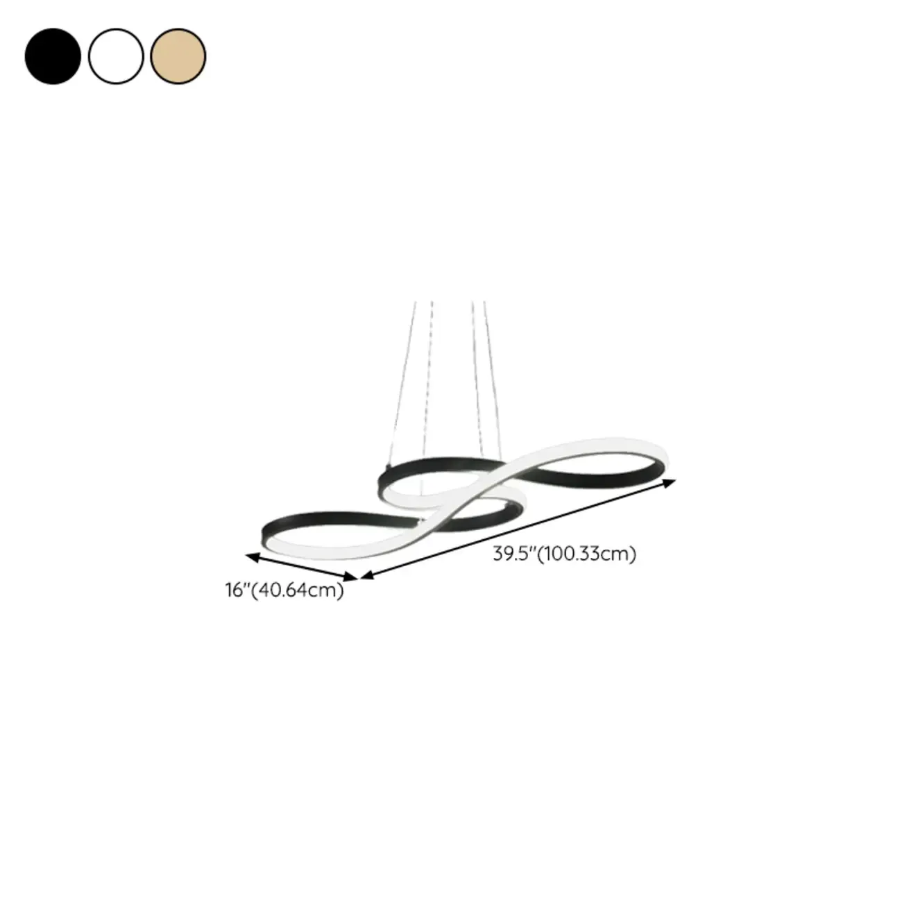 Modern Metal Gold Linear Pendant for Kitchen Island Image - 11