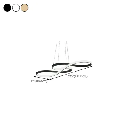 Modern Metal Gold Linear Pendant for Kitchen Island Image - 11