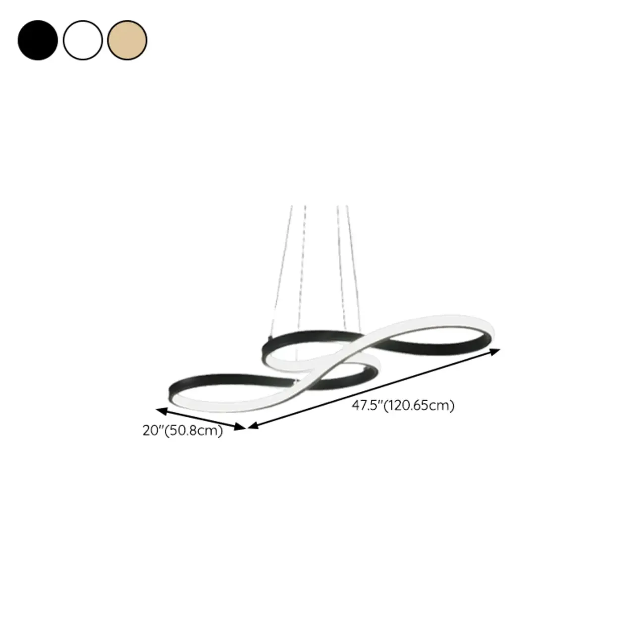 Modern Metal Gold Linear Pendant for Kitchen Island Image - 12