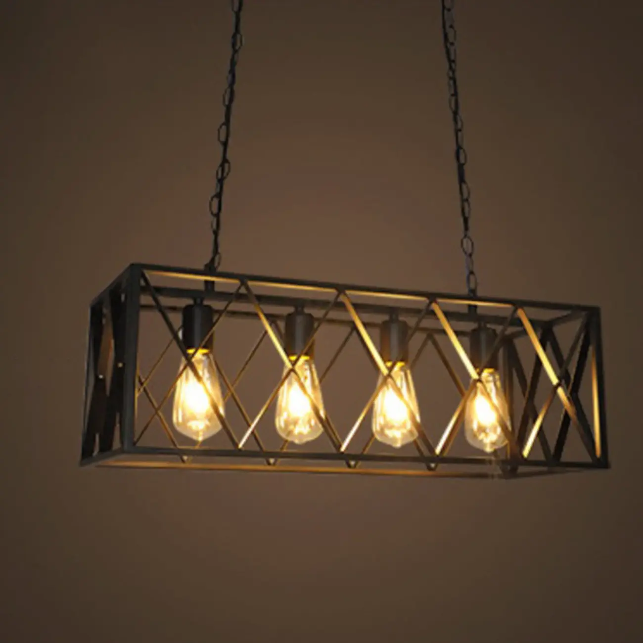 Industrial Matte Black Pendant Light with Iron Shade Image - 2 | homeyfad