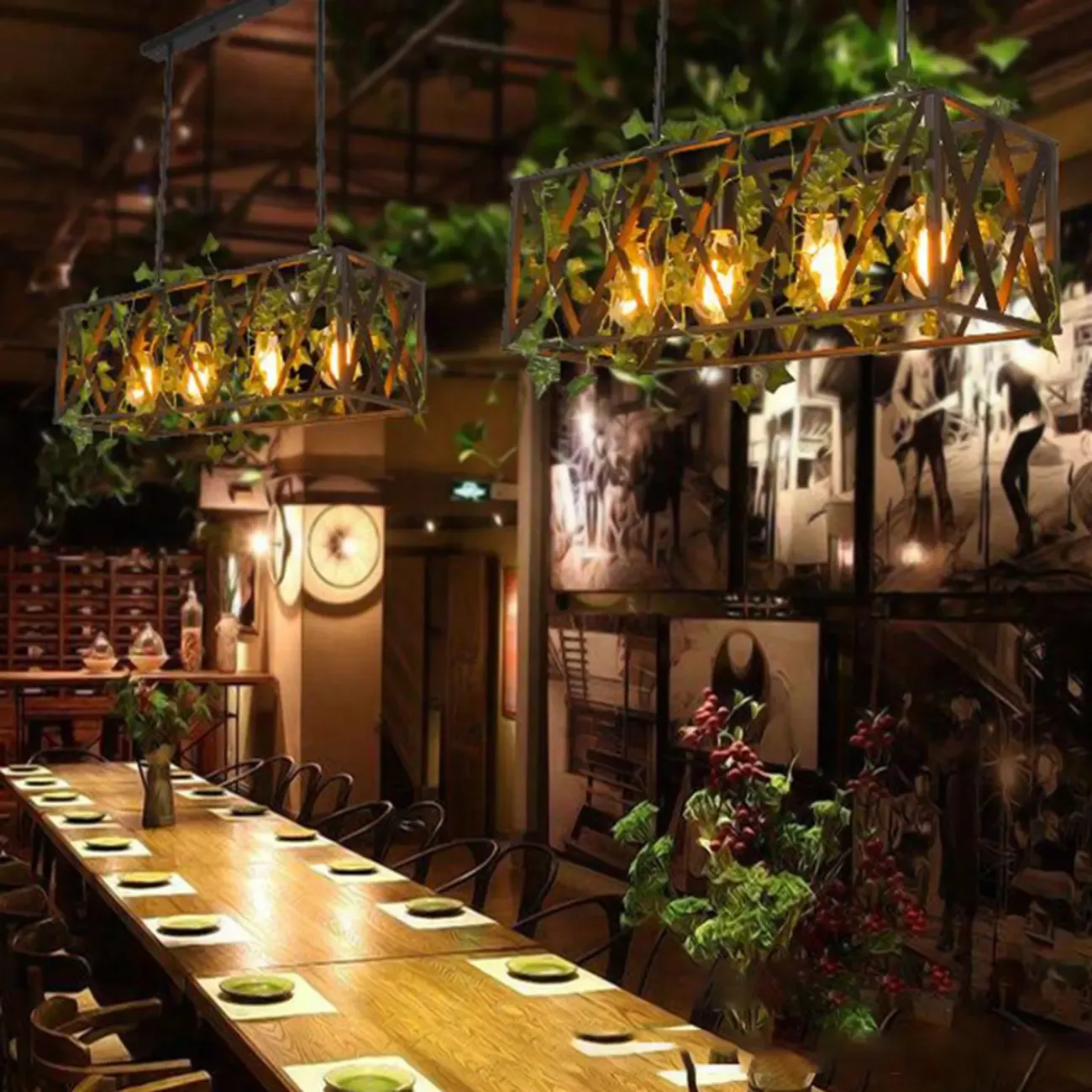 Industrial Matte Black Pendant Light with Iron Shade Image - 6