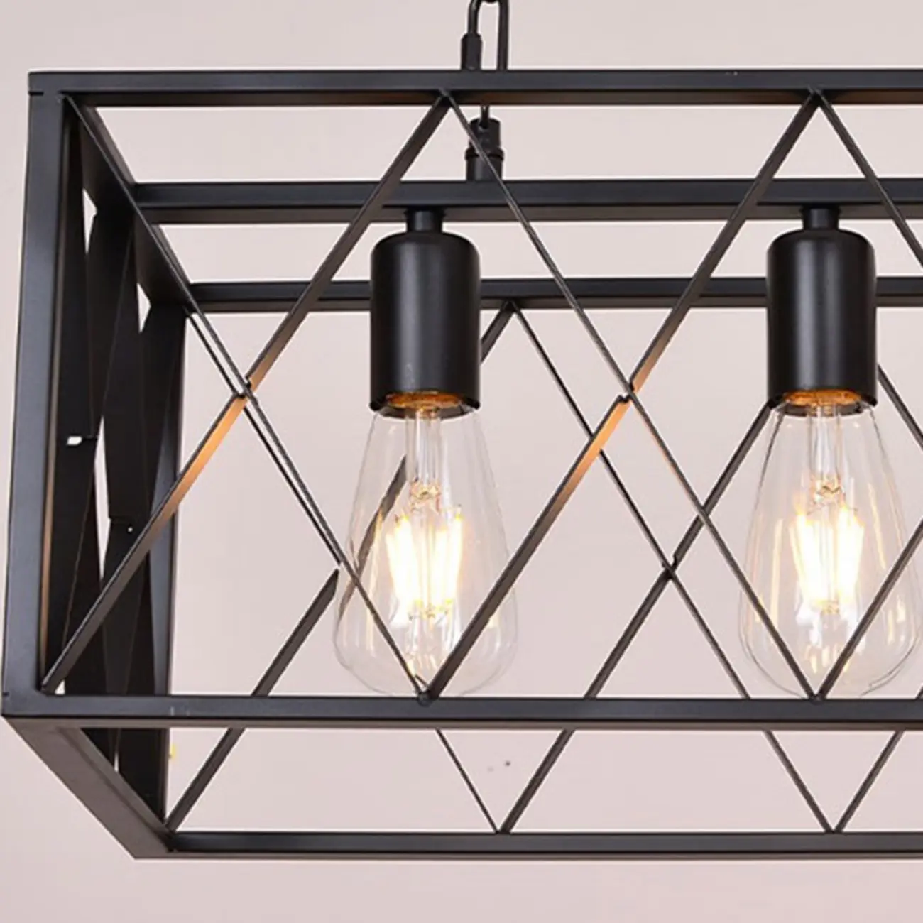 Industrial Matte Black Pendant Light with Iron Shade Image - 11 | homeyfad