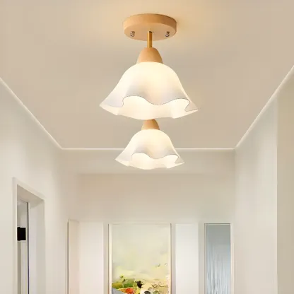 5 to 9 Inch Natural Finish Ceiling Light for Home Decor Image - 1