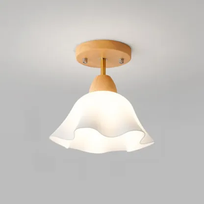 5 to 9 Inch Natural Finish Ceiling Light for Home Decor Image - 5