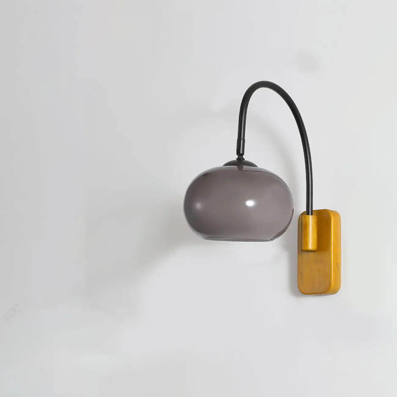 Modern Wood Wall Light with Milk Glass Shade for Indoors Image - 7 | homeyfad