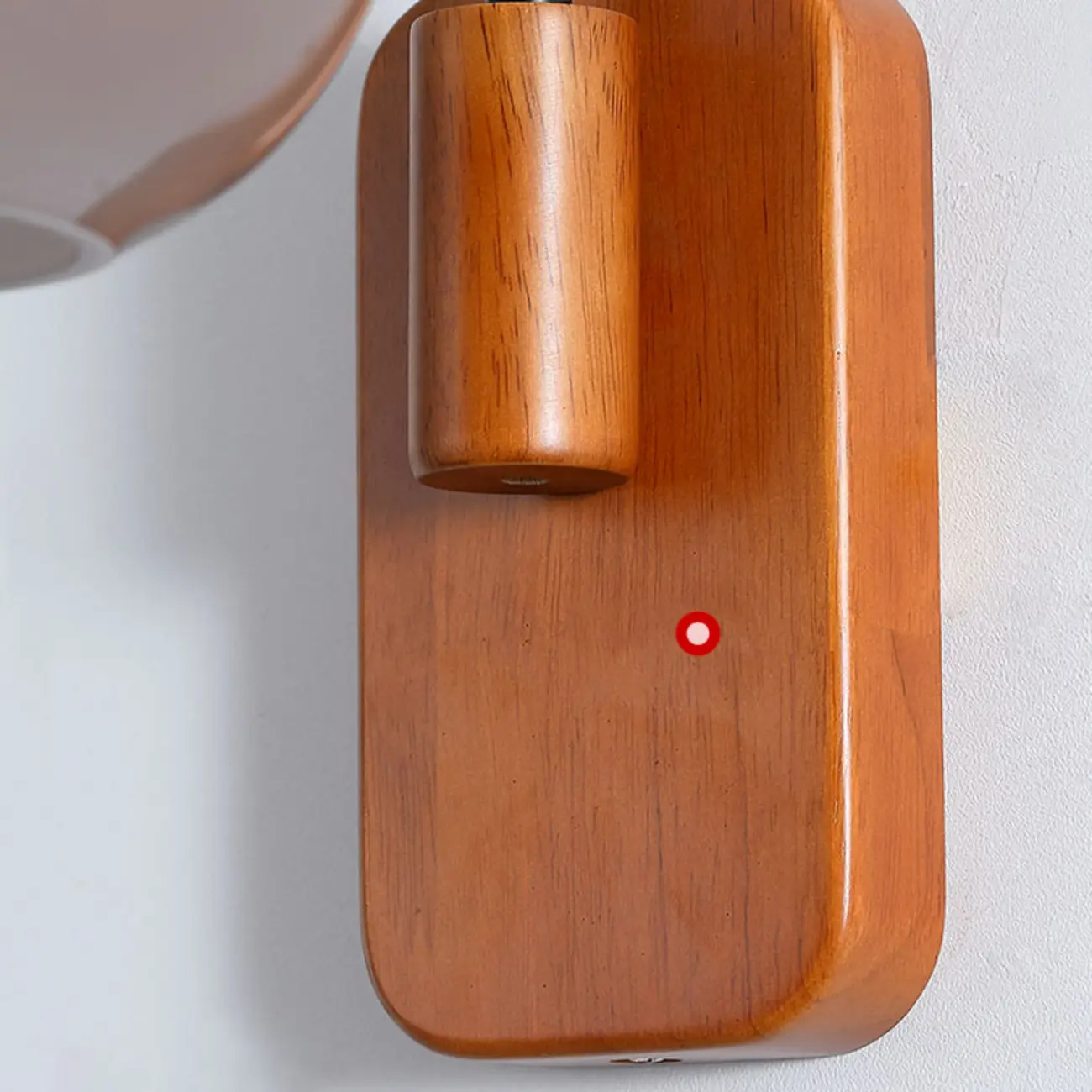 Modern Wood Wall Light with Milk Glass Shade for Indoors Image - 11 | homeyfad