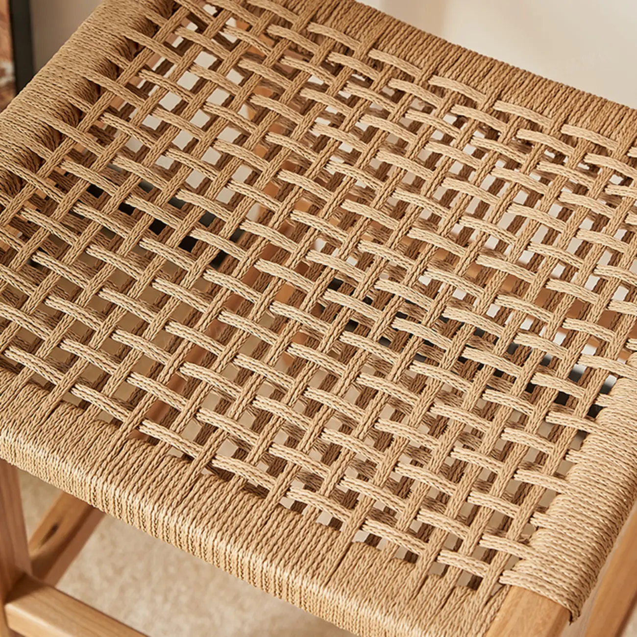 Scandinavian Wooden Ratten Bar Stool | homeyfad