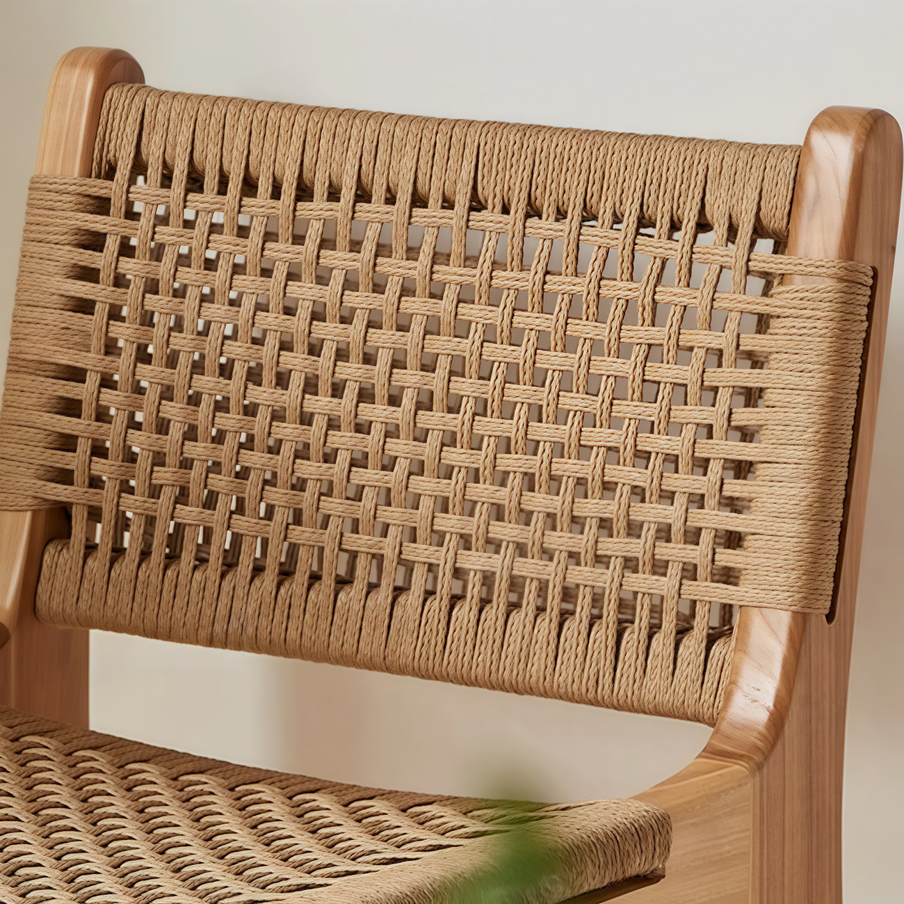 Scandinavian Wooden Ratten Bar Stool | homeyfad