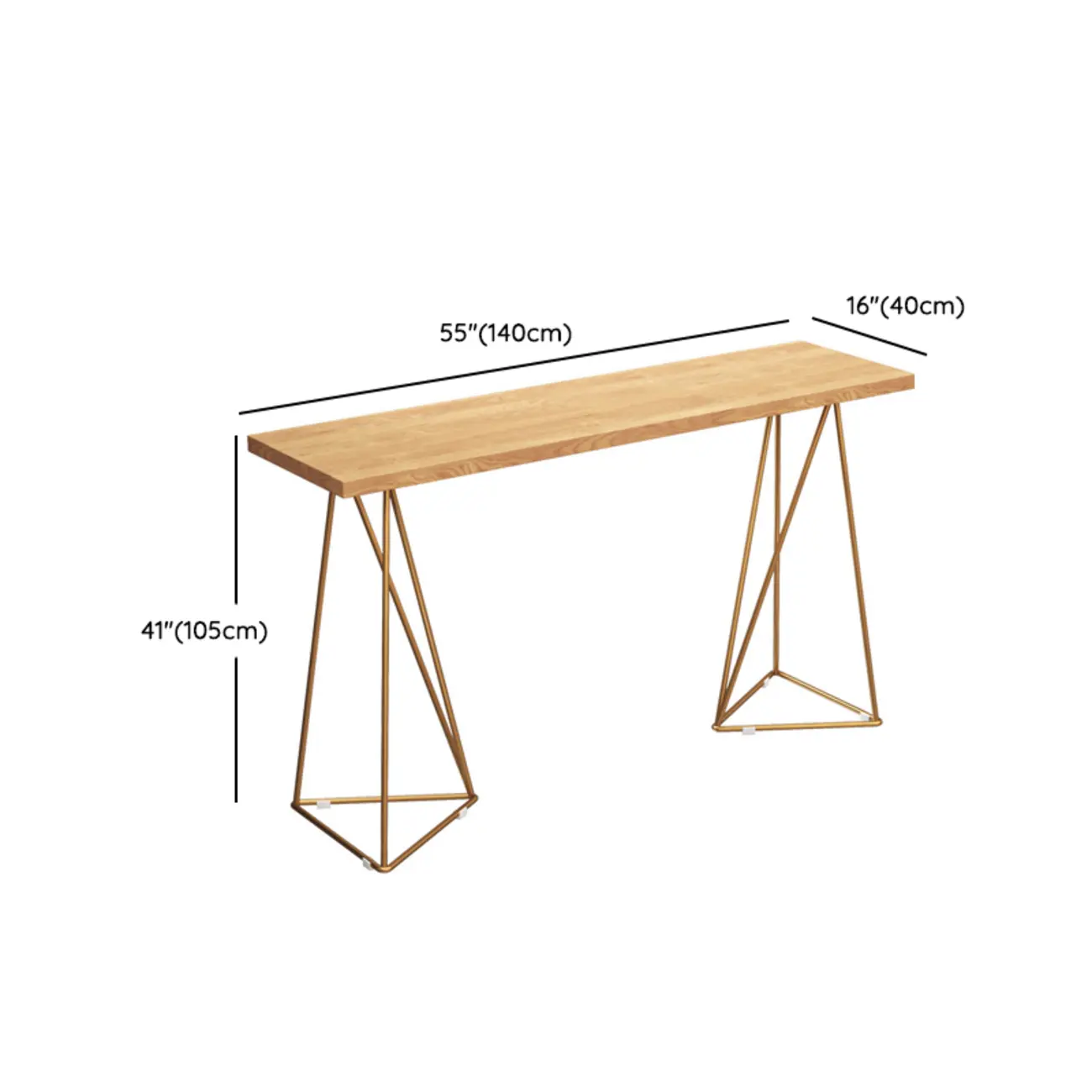 Glam Natural Wooden Golden Pedestal Modern Bar Tables Image - 7 | homeyfad