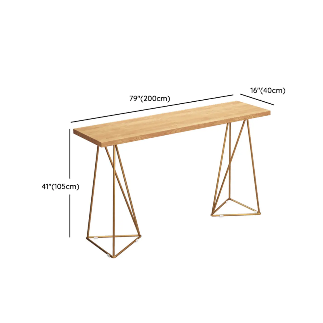 Glam Natural Wooden Golden Pedestal Modern Bar Tables Image - 10 | homeyfad