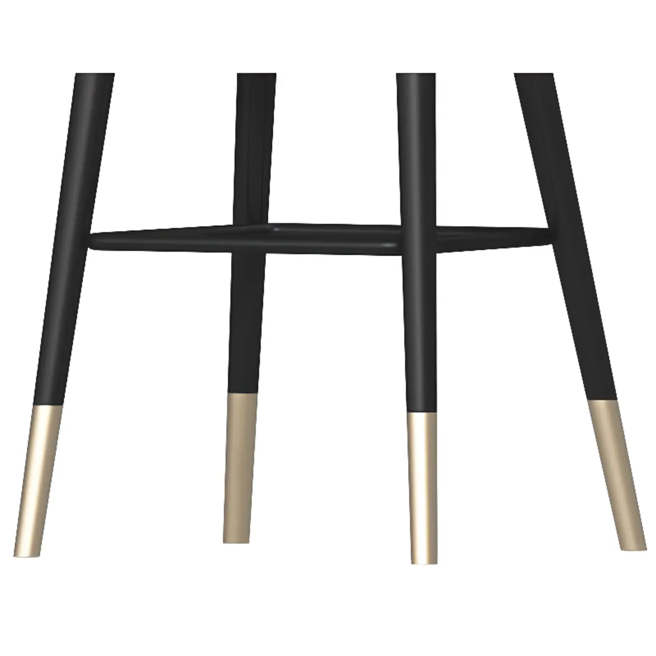 Glam Metal Curved Back Cushioned Bar Stool | homeyfad