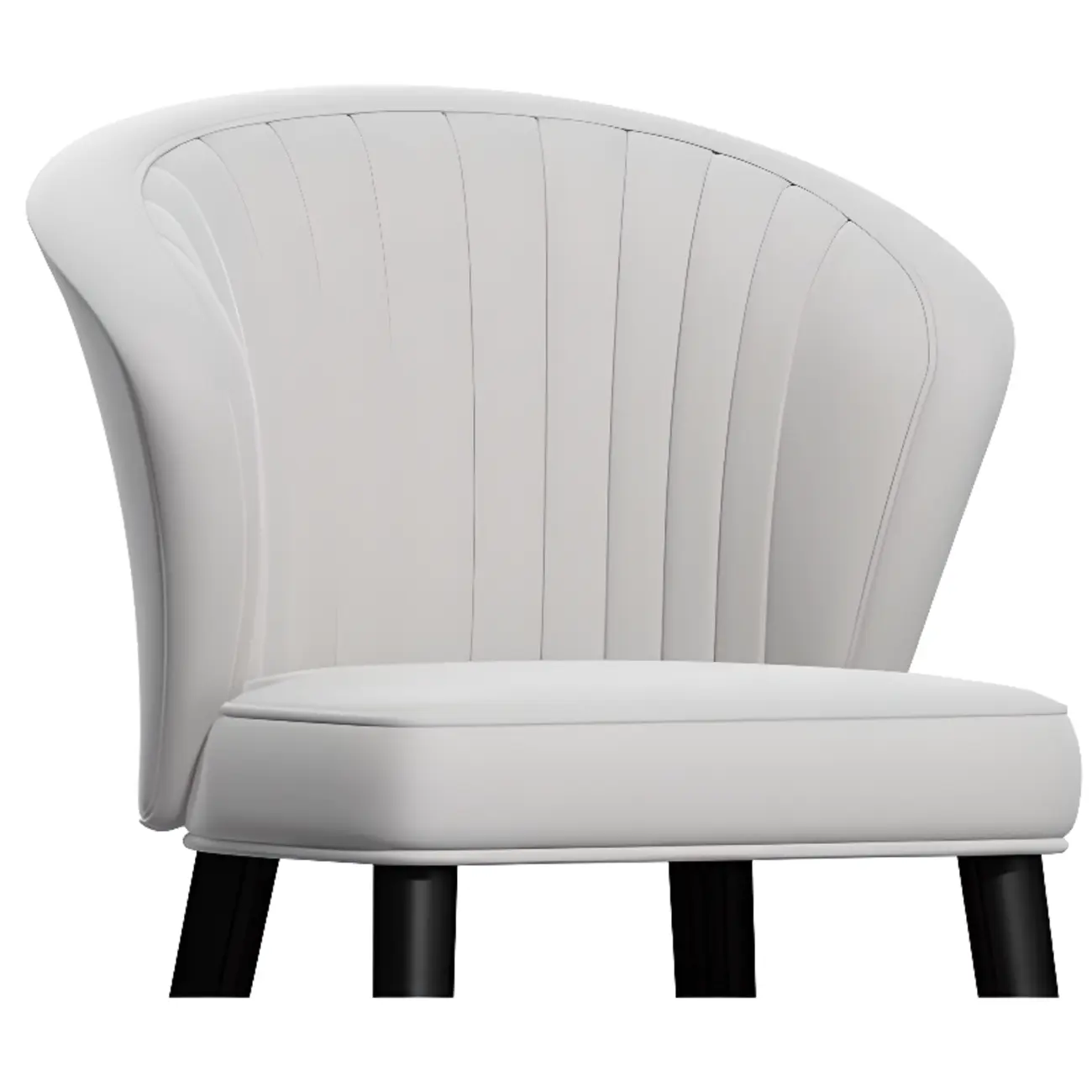 Glam Metal Curved Back Cushioned Bar Stool | homeyfad