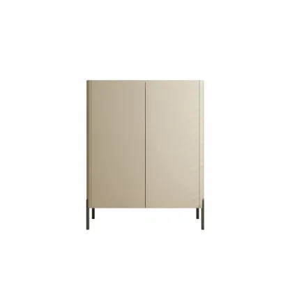 Coffee Solid Wood Shoe Cabinet with Adjustable Shelves Image - 3