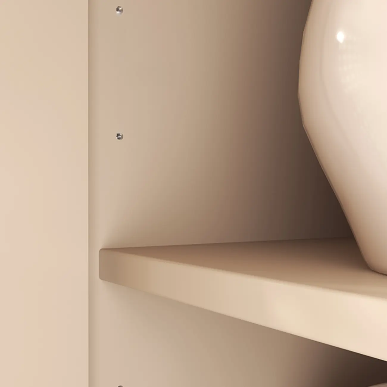 Coffee Solid Wood Shoe Cabinet with Adjustable Shelves Image - 8 | homeyfad