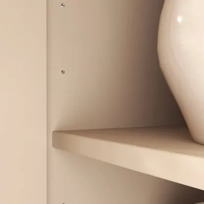 Coffee Solid Wood Shoe Cabinet with Adjustable Shelves Image - 8