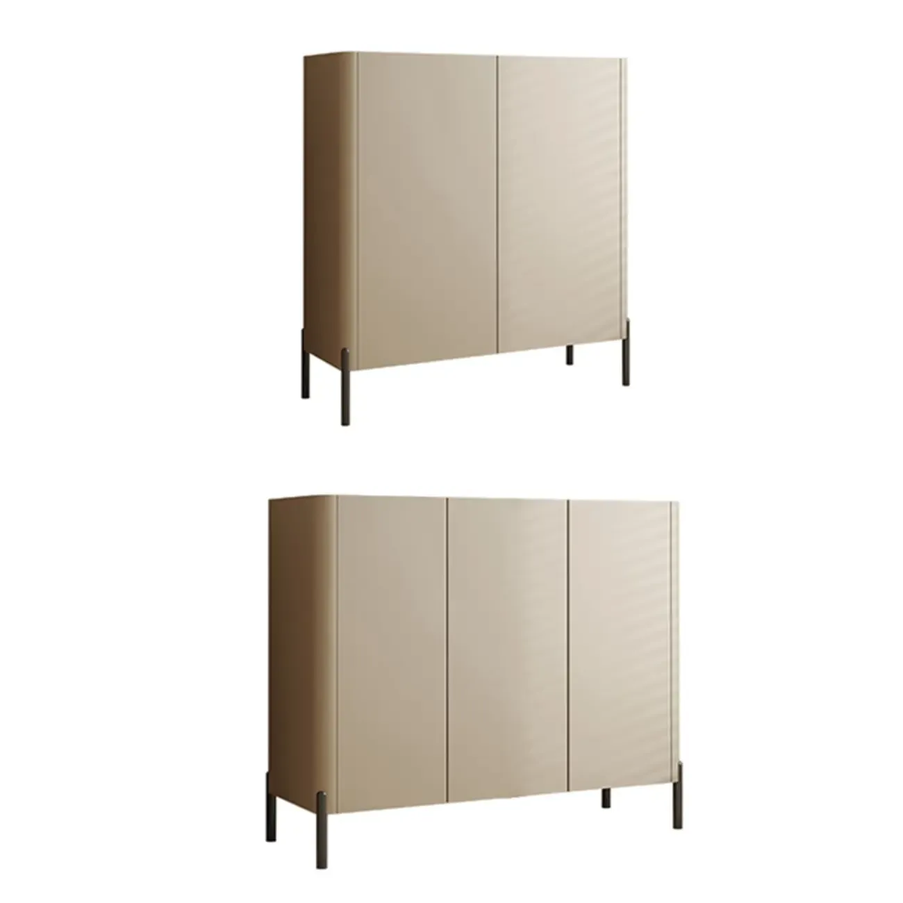 Coffee Solid Wood Shoe Cabinet with Adjustable Shelves Image - 10